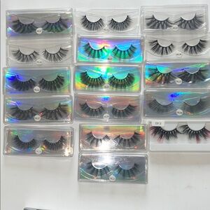 16 Assorted False Eyelashes Set